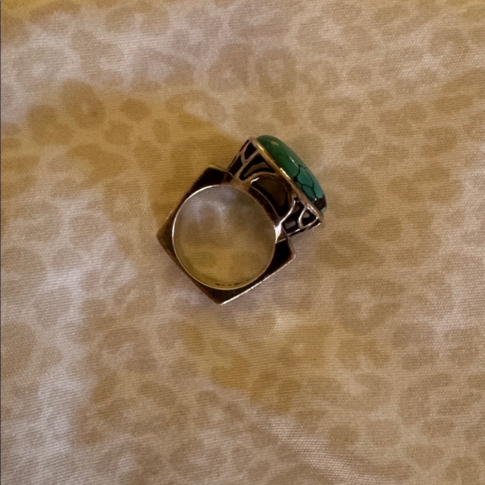 Silpada Silver Ring with Turquoise Stone